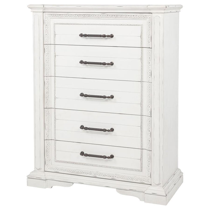 Mckinney - 5-Drawer Bedroom Chest Of Drawers - Vintage White