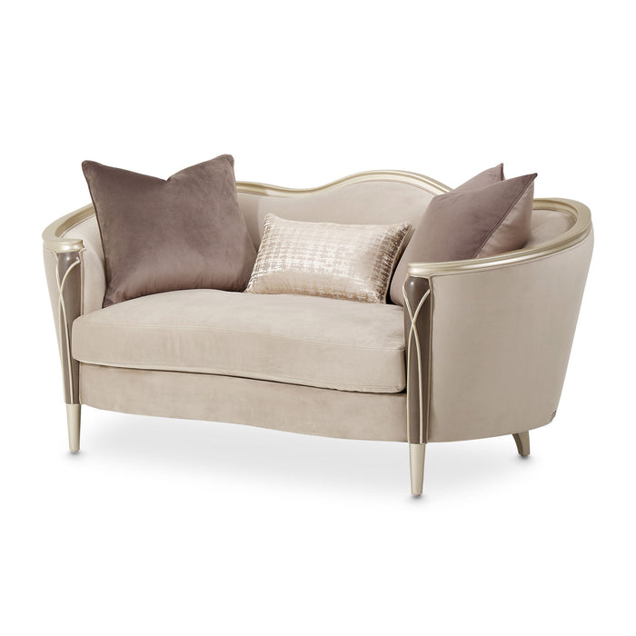 Villa Cherie - Loveseat - Porcini / Hazelnut