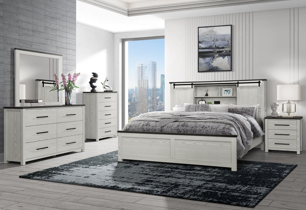 Ava - 5 Piece Full Bedroom Set - Beige