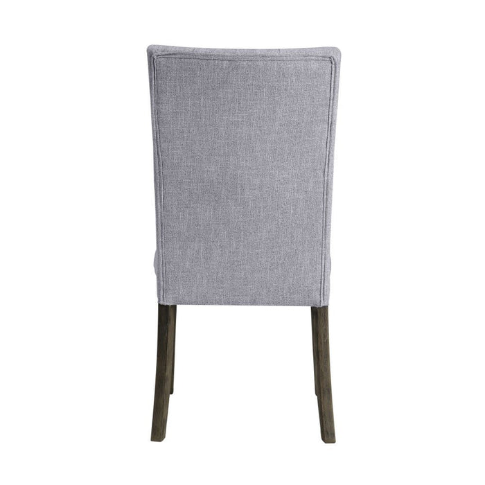 Merel - Side Chair Set of 2) - Gray Linen & Gray Oak