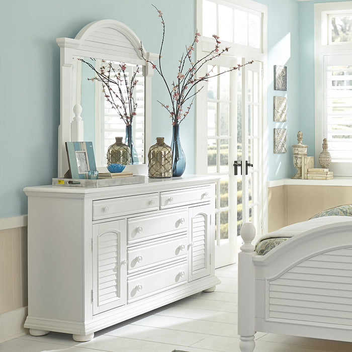 Summer House I - Panel Bed, Dresser & Mirror