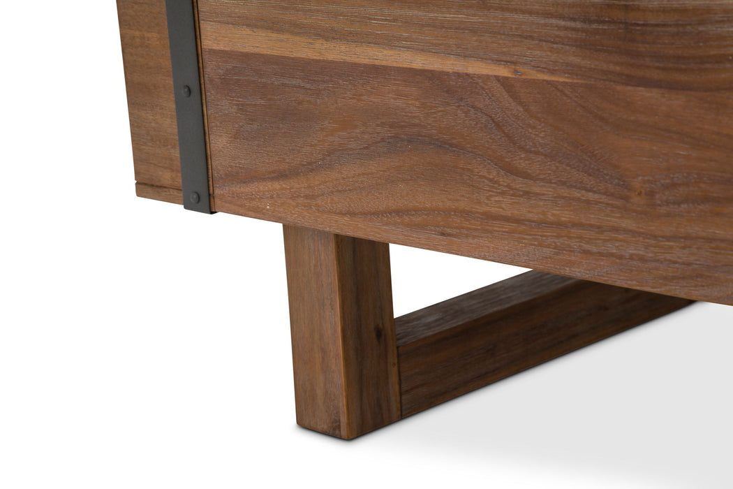 Brooklyn Walk - Rectangular Cocktail Table - Burnt Umber