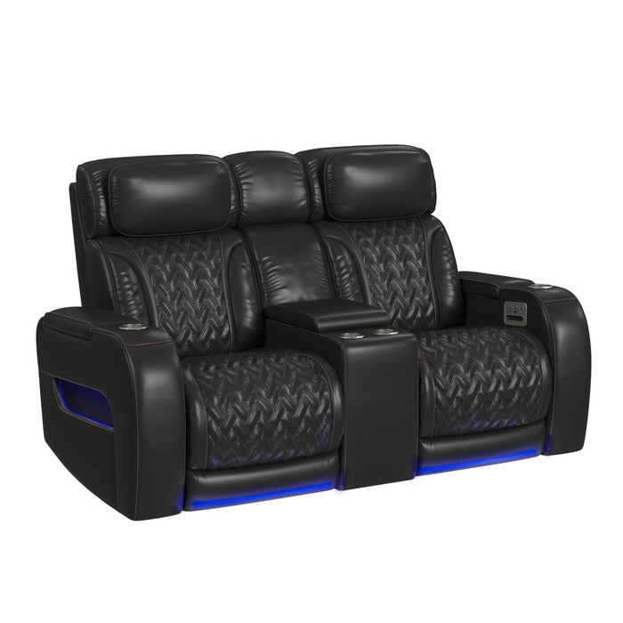 Prime Time - P3 3 Piece Living Room Set (Sofa, Loveseat & Recliner) - Jett Black