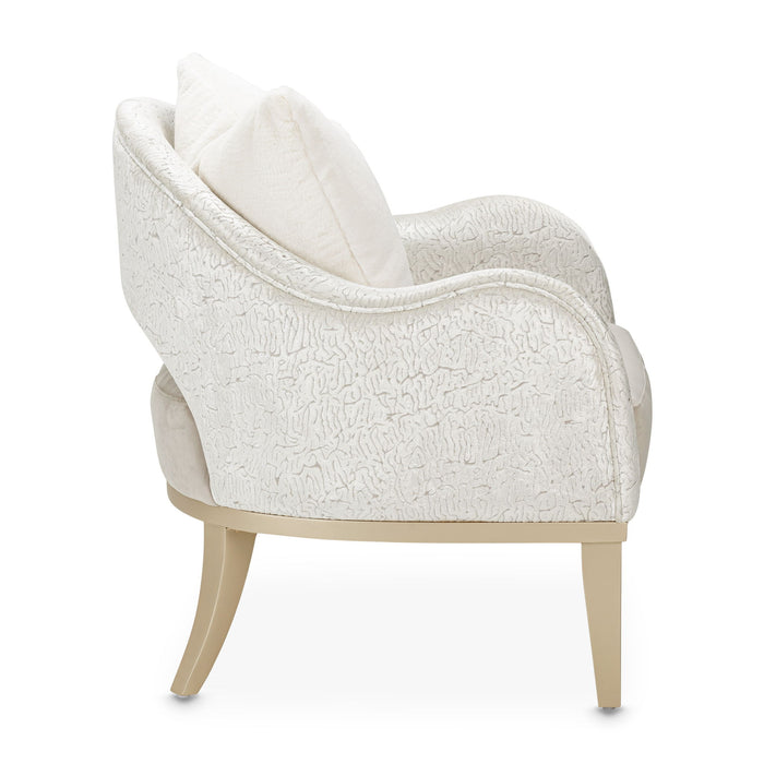 Yvette - Accent Chair - Porcini  / Medium Champagne