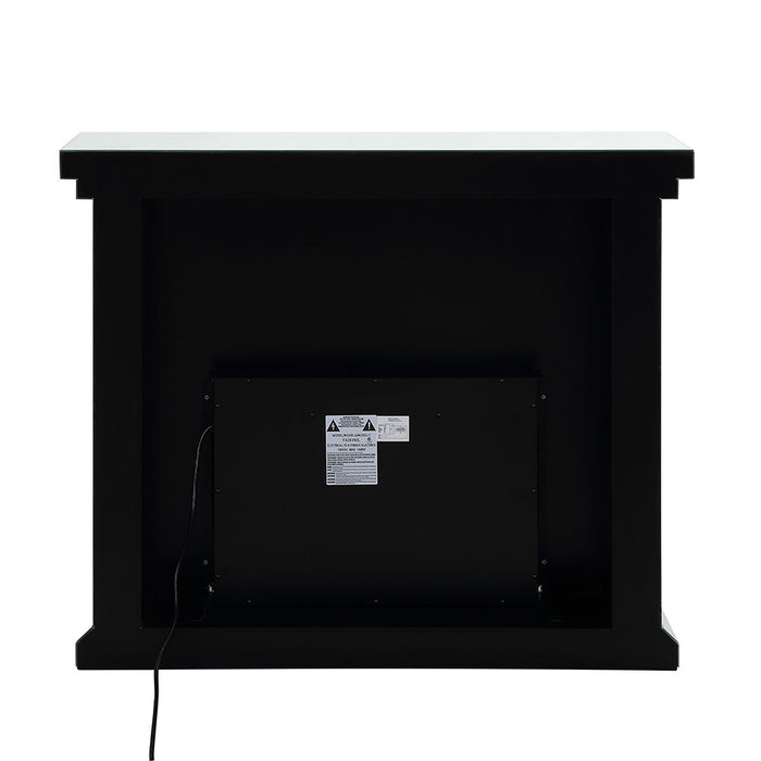 Noralie - 40" Fireplace - Mirrored & Faux Diamonds