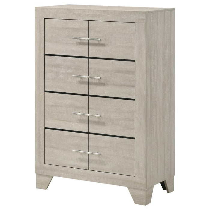 Trenton - 4-Drawer Bedroom Chest Of Drawers - Rustic Cream