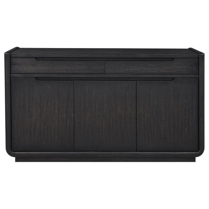 Leandro - 2-Drawer Dining Sideboard Server - Burnished Black
