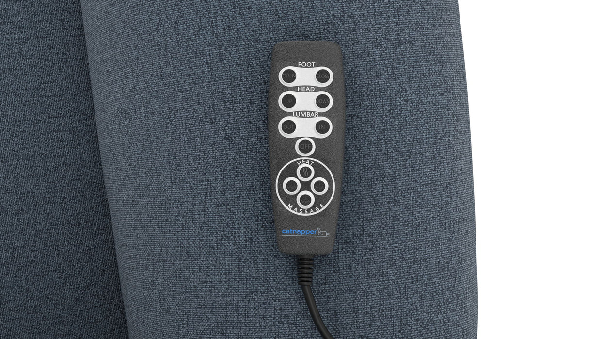 Dreamtime - 48" Power Headrest Power Lay Flat Recliner With CR3 Heat/Massage/Zero Gravity