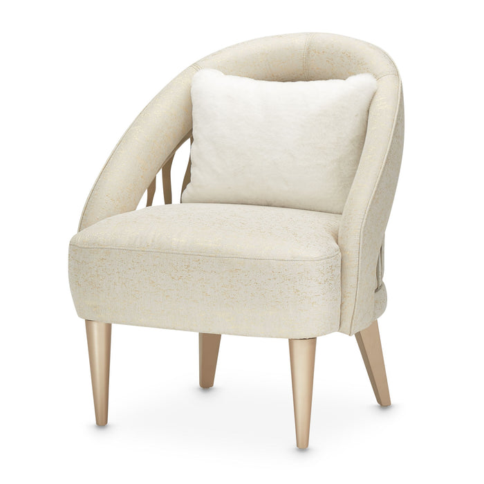 La Rachelle - Flame Chair - Gold Rush / Champagne