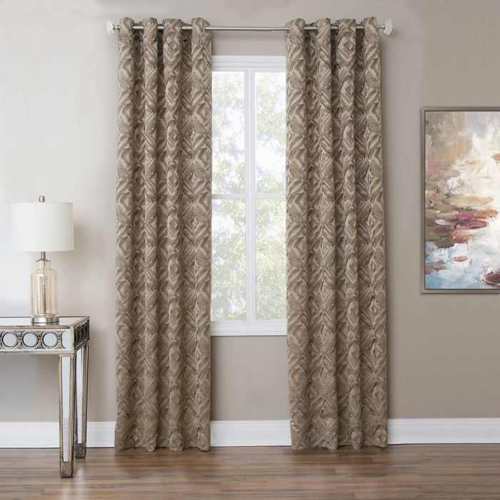 Batavia - Grommet Top Panel Weighted Corners Window Treatment