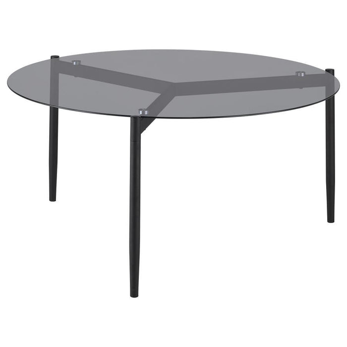 Rosalie - Round Smoked Glass Top Table
