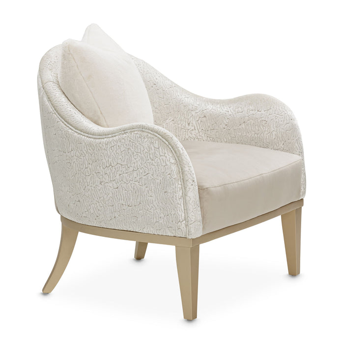 Yvette - Accent Chair - Porcini  / Medium Champagne