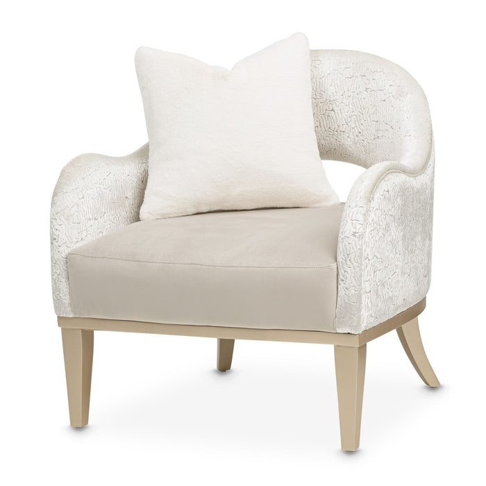 Yvette - Accent Chair - Porcini  / Medium Champagne