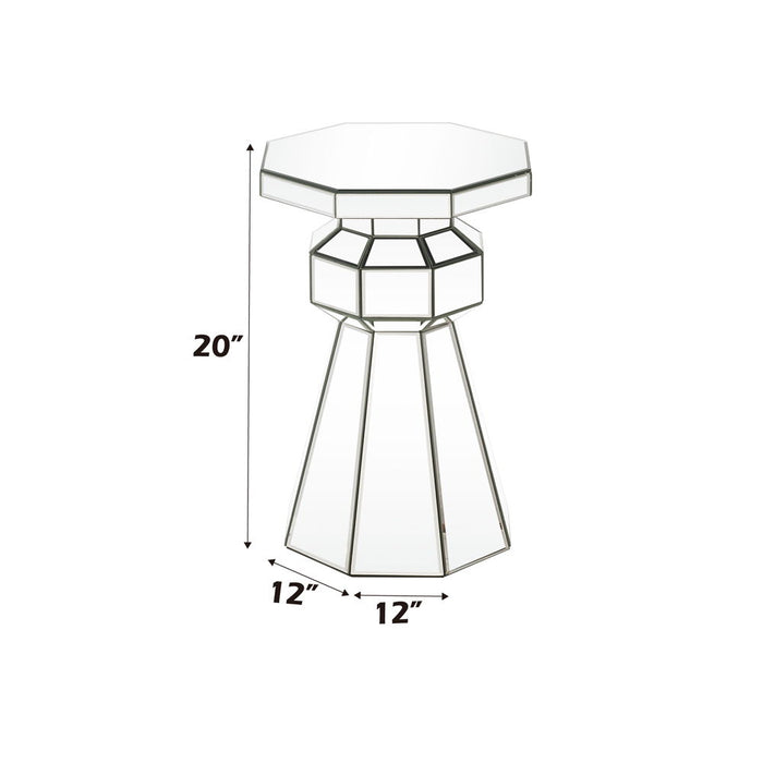 Dominic - Pedestal Stand - Mirrored