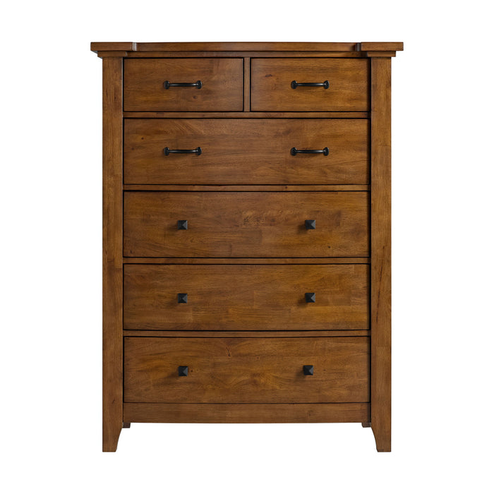 Gage - 6-Drawer Chest - Chestnut