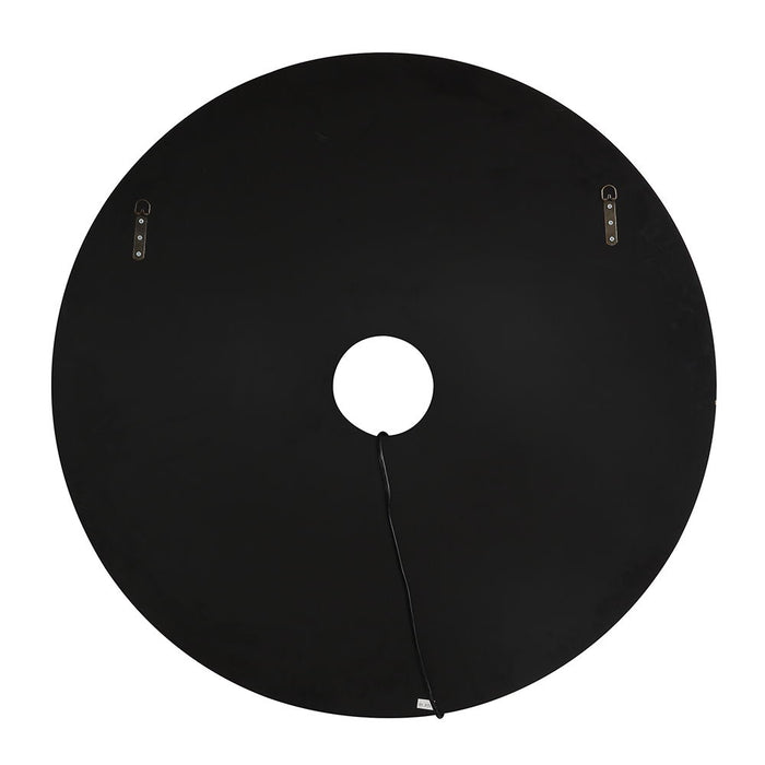 Nysa - 39" Accent Mirror With LED - Mirrored & Faux Crystals