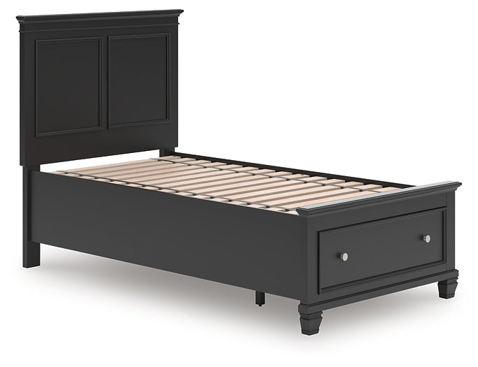Lanolee Twin Panel Storage Bed