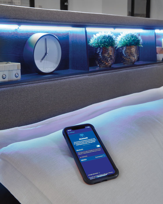 Verishaw California King Upholstered Bed