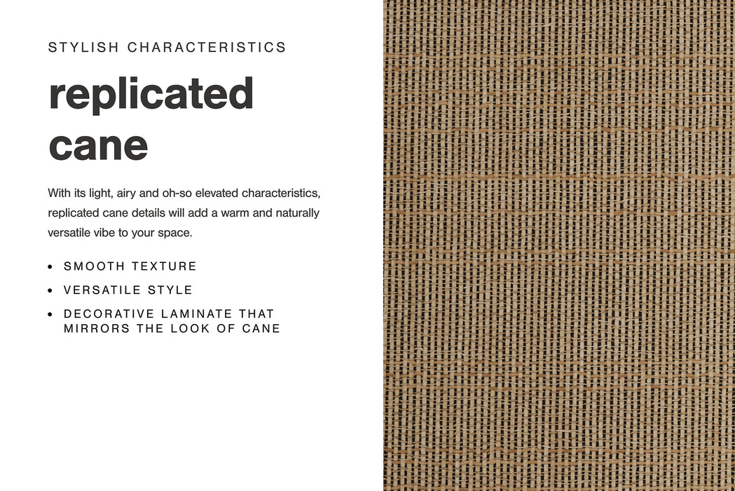 Cielden King Panel Headboard with Mirrored Dresser