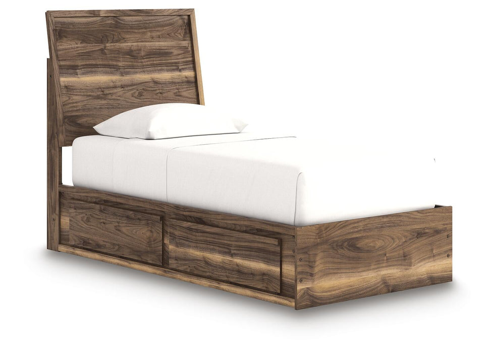 Chirason Twin Panel Bed with Storage