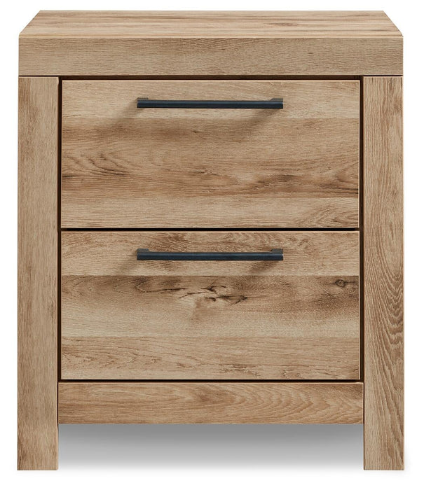 Hyanna King Panel Bed, Dresser, Mirror, Chest and Nightstand