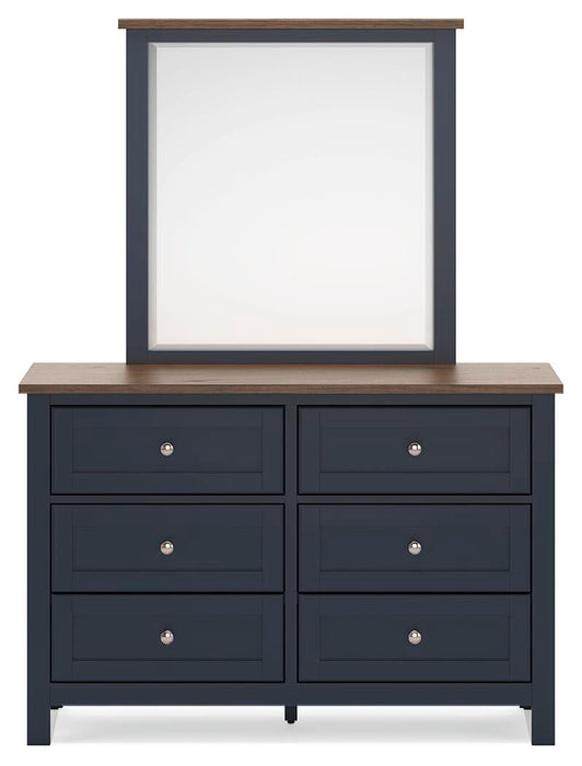 Landocken Twin Panel Headboard, Dresser and Mirror
