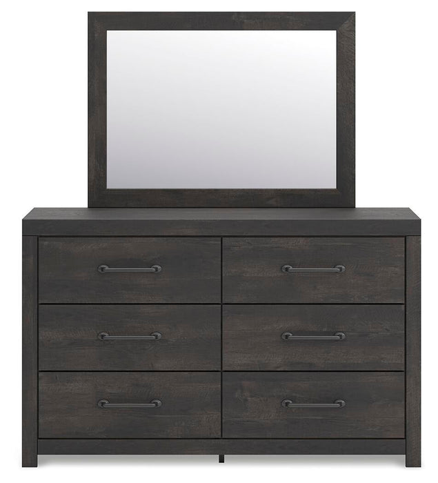 Hollivern Twin Panel Storage Bed, Dresser, Mirror, Chest and Nightstand