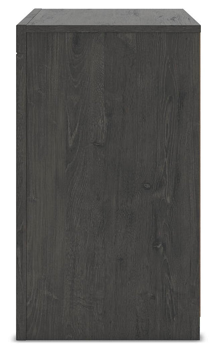 Fraluna King Panel Storage Bed, Dresser, Mirror, Chest and Nightstand