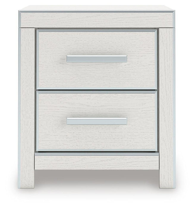 Zuraleus Queen Upholstered Panel Platform Bed, Dresser, Mirror, Chest and Nightstand