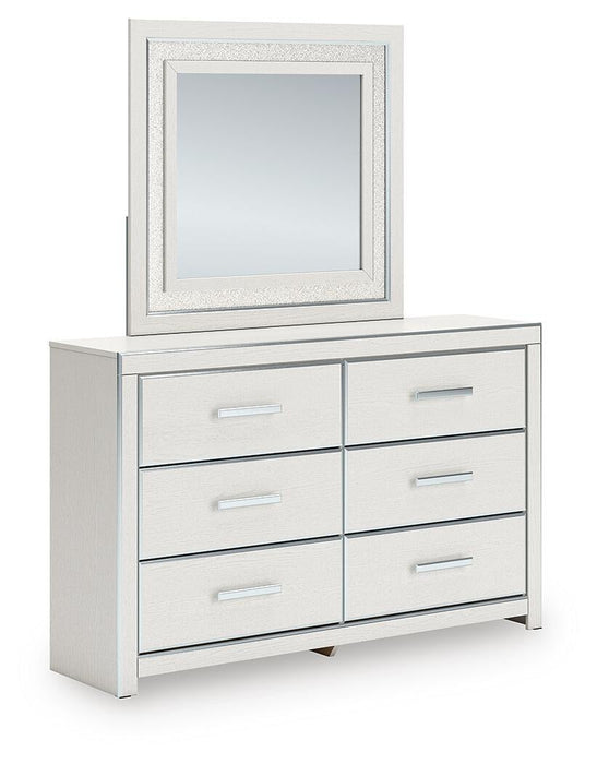 Zuraleus King Upholstered Bed, Dresser, Mirror and Nightstand