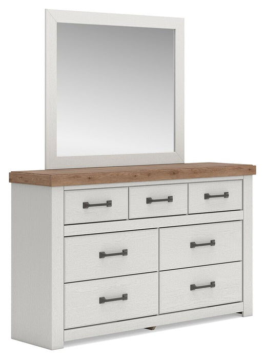 Savonport King Panel Storage Bed. Dresser, Mirror and Nightstand