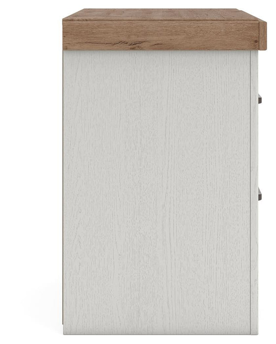 Savonport Queen Panel Bed with Storage. Dresser, Mirror and Nightstand
