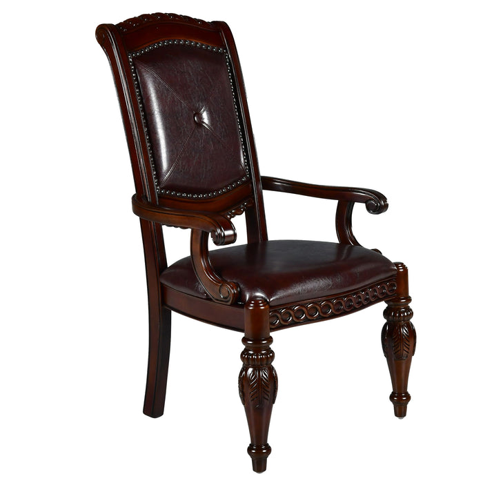 Antoinette - Arm Chair (Set of 2) - Dark Brown