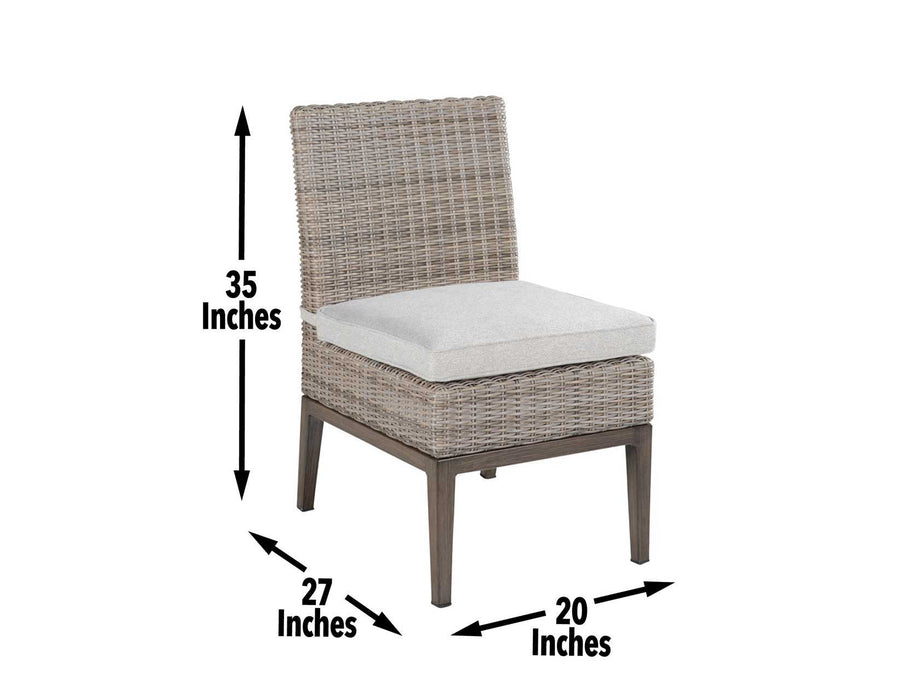 Marina - Patio Side Chair (Set of 2) - Brown Light