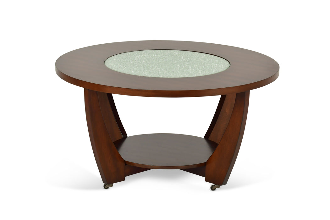 Rafael - Cocktail Table With Casters - Brown