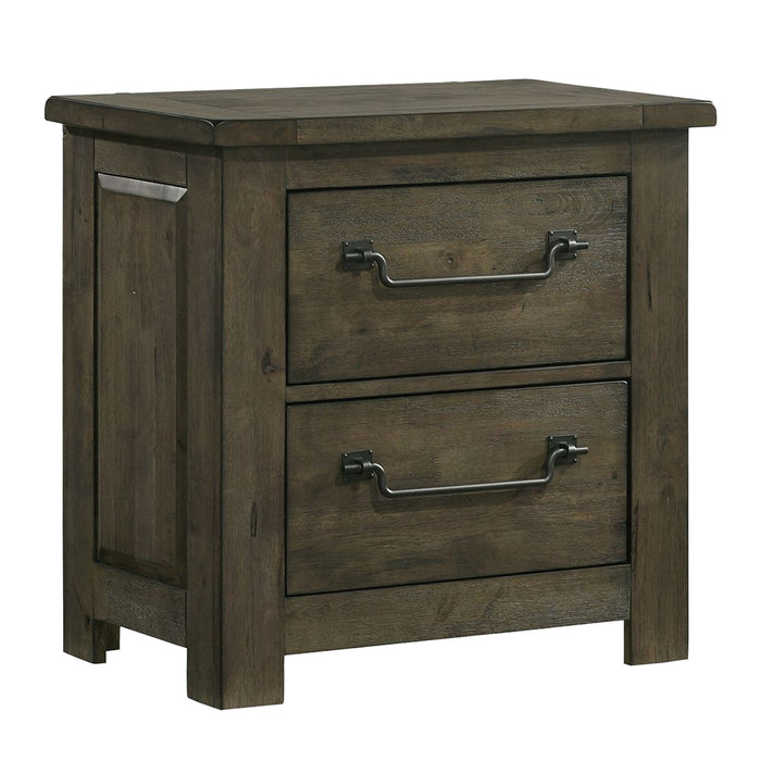 Maverick - Nightstand With USB - Gray