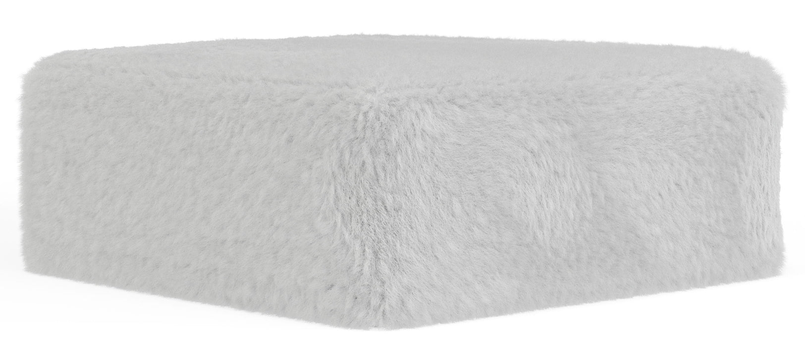Bankside - Fabric Cocktail Ottoman - Gray
