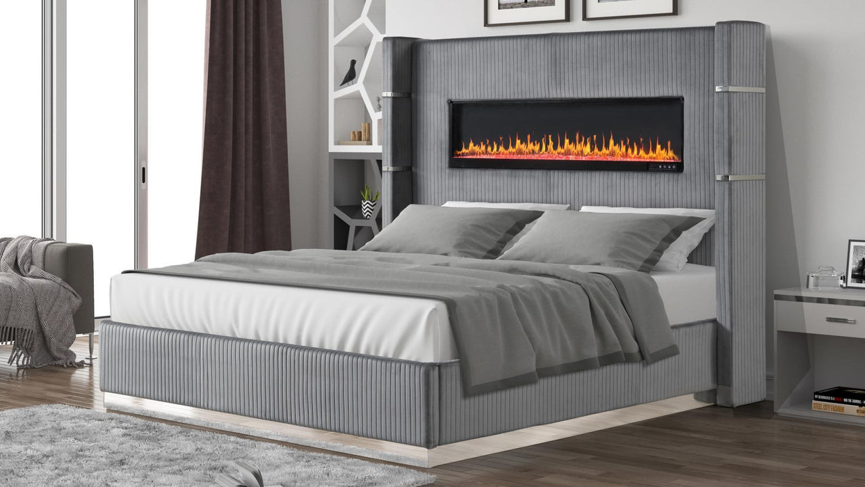 Lizelle Fireplace Bed