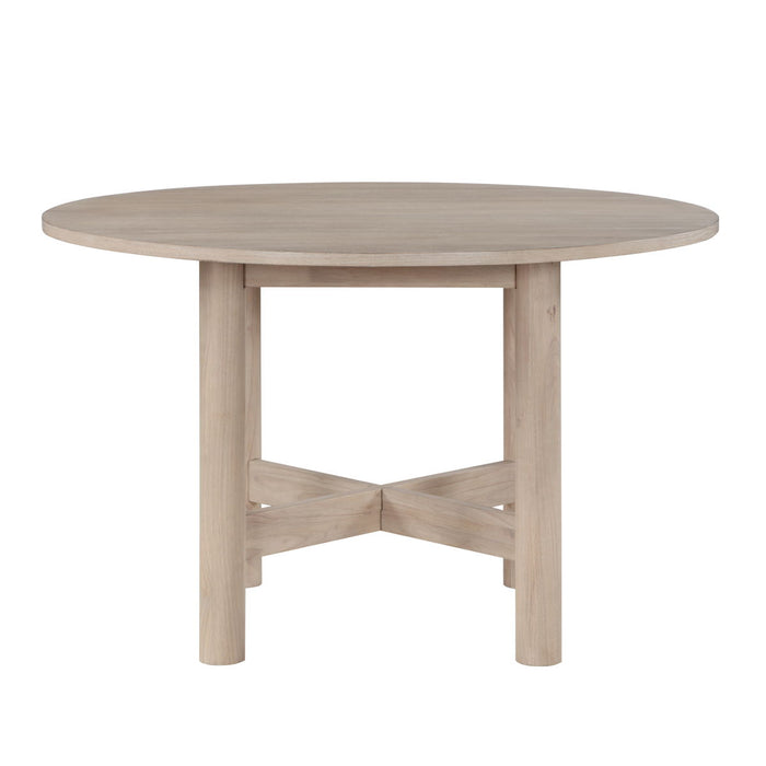Gabby - Round 5 Piece Dining Set (Round Table, 4 Side Chairs) - Light Brown