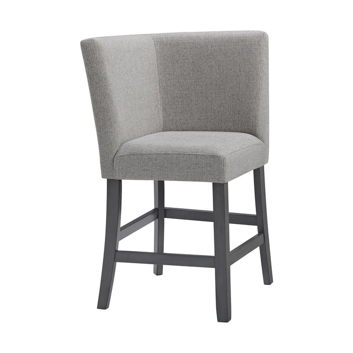 Seneca - Counter 3 Piece Corner Fabric Bench - Gray