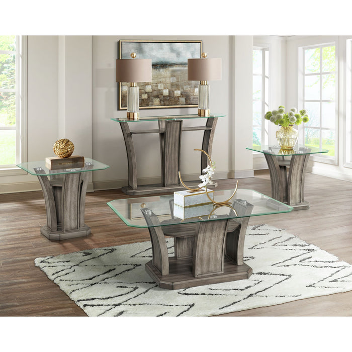 Dapper - Square End Table - Gray