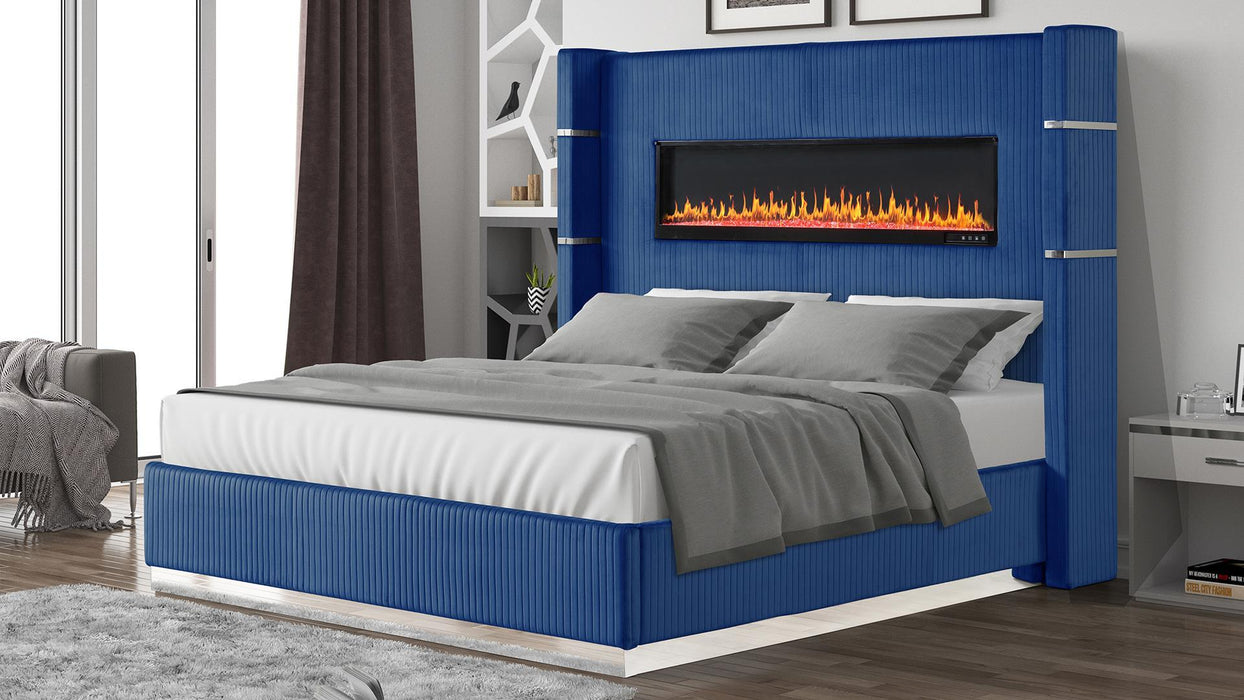 Lizelle Fireplace Bed