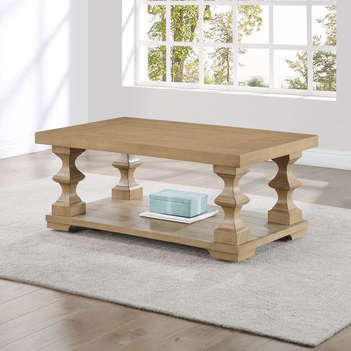 Dory - Coffee Table With Casters - Sand - Sand