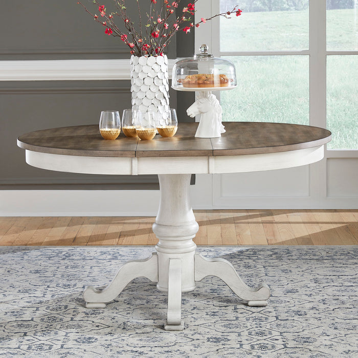Ocean Isle - Pedestal Table - Antique White