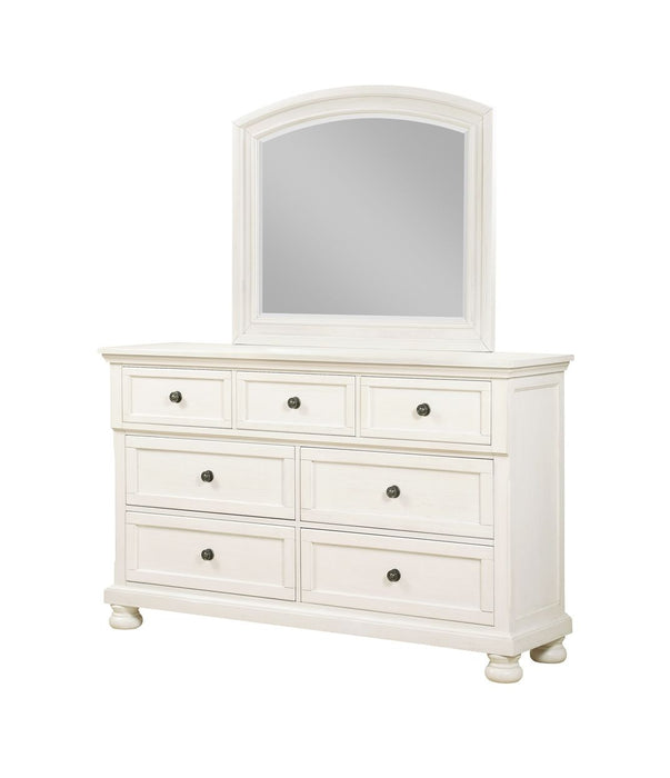 B01163 - 2 Piece Dresser And Mirror Set - White